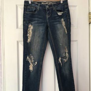 MOSSIMO SUPPLY CO ripped jeans